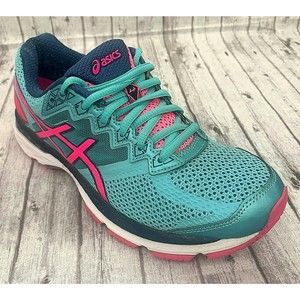 Asics Womens GT-2000 4 Running Cross Training Shoes Blue/ Pink T656N Size US 6.5